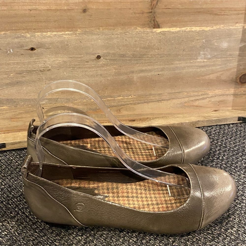 ✅Born Brown Tan Ballet slip on flats